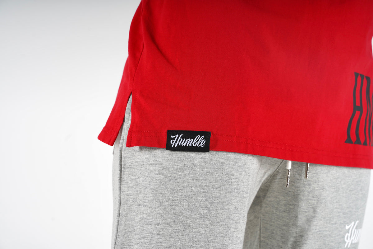 Offset Tee Red