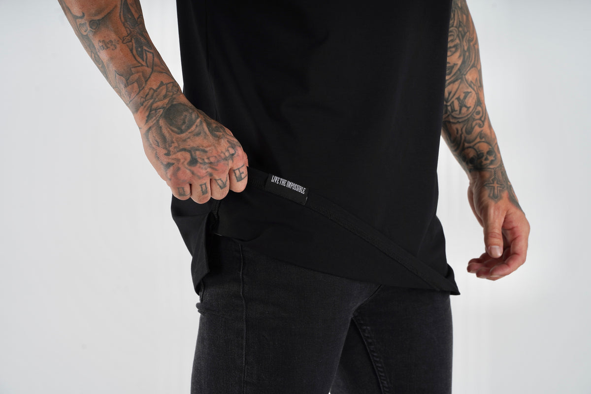 Block Muscle Tee Black