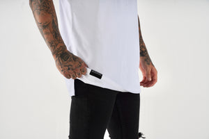 Block Muscle Tee White