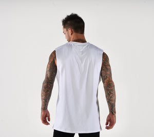 Block Muscle Tee White